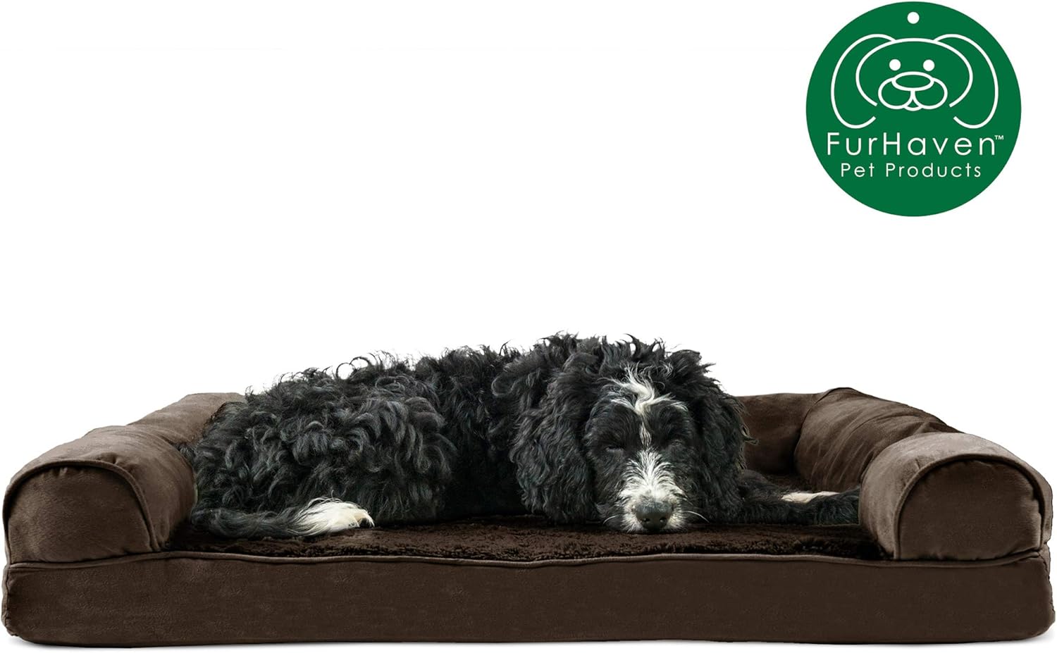 Amazon Com Furhaven Pet Dog Bed Orthopedic Ultra Plush Faux