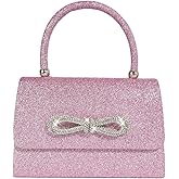 Trisapu Womens Evening Bag Sparkly Bow Clutch Purse Wedding Party Purses Glitter Rhinestone Cocktail Prom Handbags