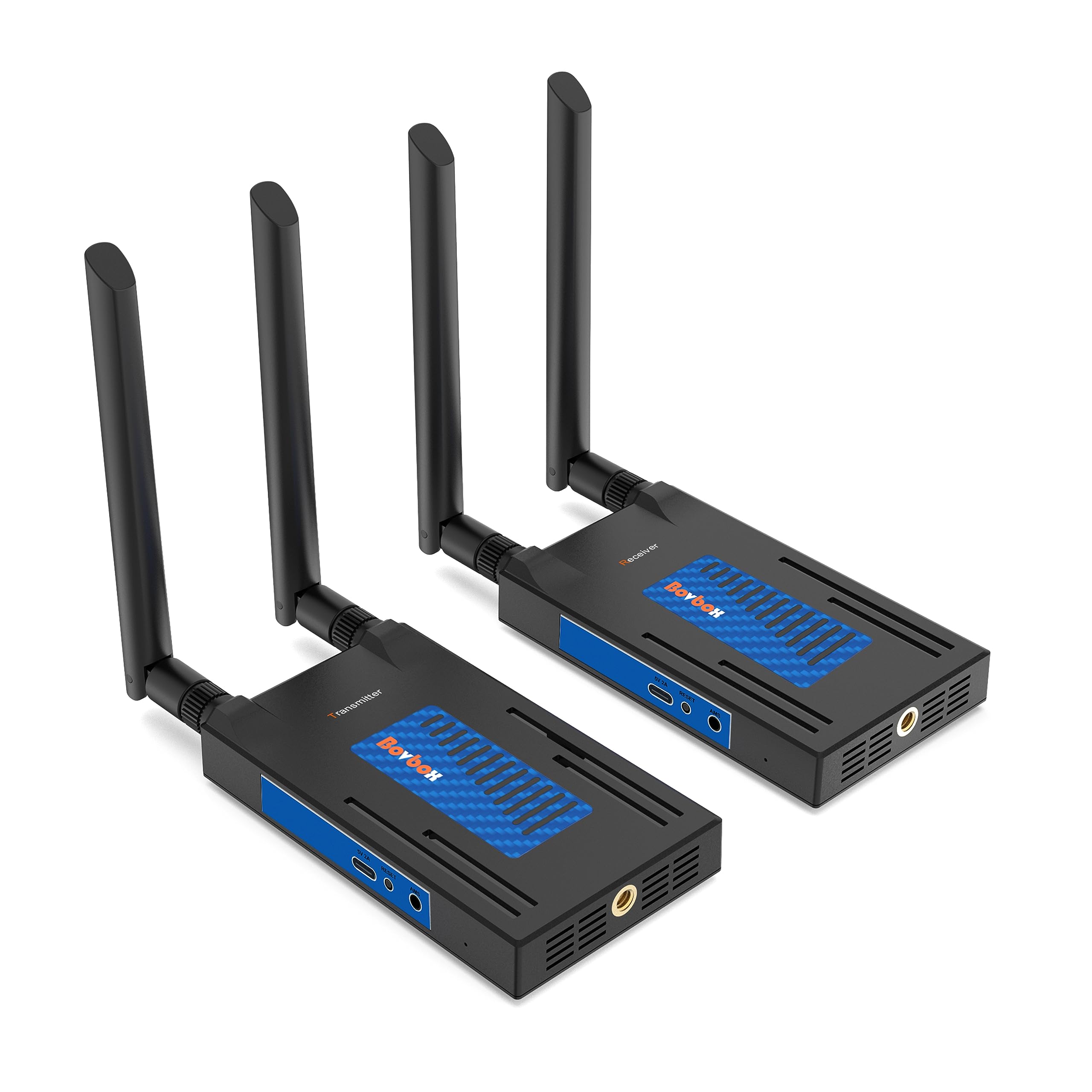 Photo 1 of Wireless HDMI Transmitter and Receiver, 2.4/5G Supports 1080P Range up to 820ft Wireless Video Transmitter for TV with LoopOut and Support IR from PC/Laptop/Set-top/DSLR to Monitor/Projector/TV