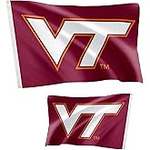 Desert Cactus Virginia Tech Flag Double Sided Hokies VT Banners 100% Polyester Indoor Outdoor 3x5 feet Flags (Double Sided - Flag 1)