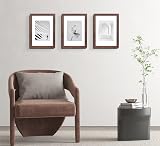 Scholar Tree Walnut A4 Picture Frame Set of 3 with Mount and Easel view 2