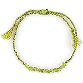 TGH Natural Uncut Gemstone Chip Braided Bracelet for Men & Women – Adjustable Handmade Healing Crystal Bracelet – Protection Energy Jewelry – Boho Chakra Gift