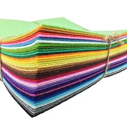 42pcs Felt Fabric Sheet Assorted Color Felt Pack