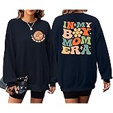 EGELEXY Mom Sweatshirts Women Boy Mom Shirts Mama Crewneck Clothes Casual Moms Long Sleeve Pullover