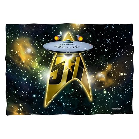 Amazon Com Star Trek Starship 50th Anniversary Pillow Case