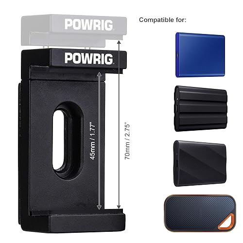POWRIG SSD Holder for iPhone 16/15 Pro Max, 16/15 Pro SSD Mount