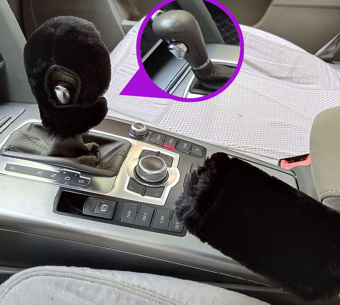 Copri freno a mano per auto, copri freno a mano per auto in tessuto traspirante, copri