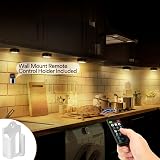 Onumii Battery LED Under Cabinet Lights 6 Pack RGB with Remote Black view 2