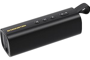 Monster S290 Haut-parleur Bluetooth portable avec son stéréo puissant de 30 W, Bluetooth 6.0, 15 heures de lecture, jumelage 
