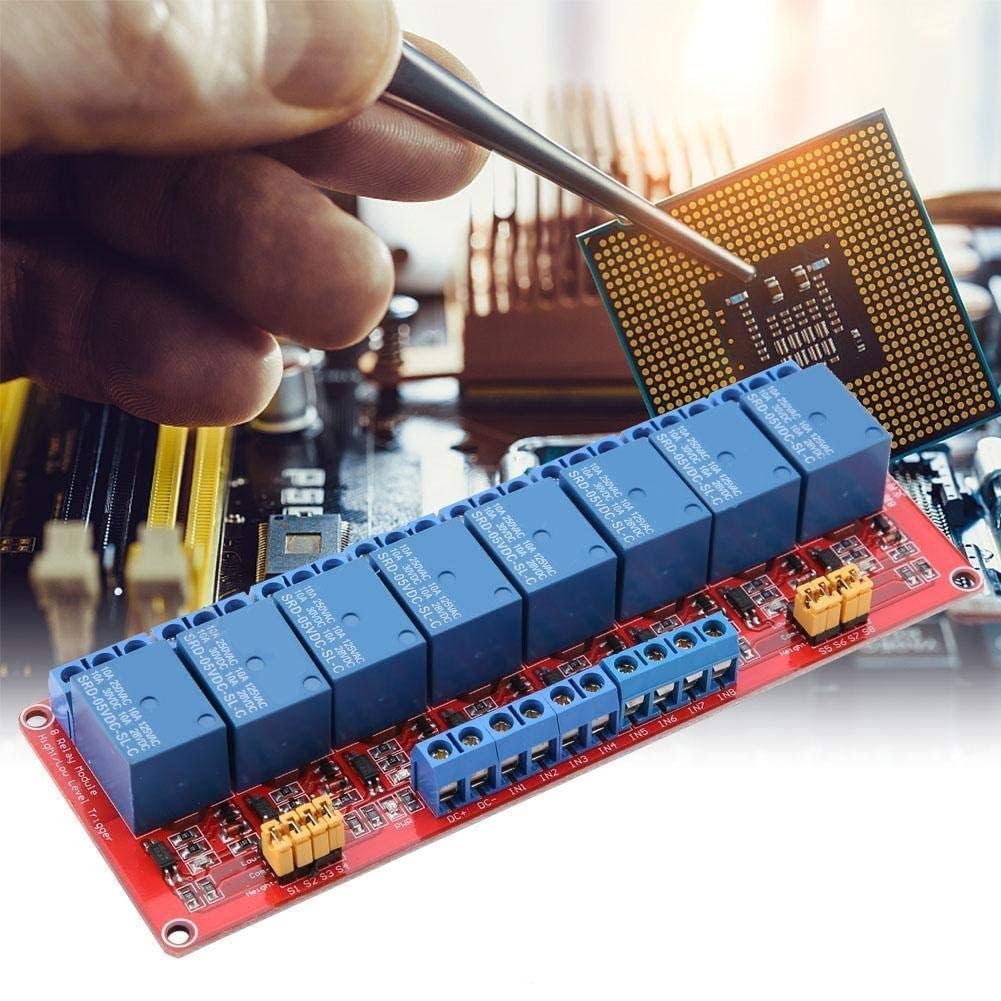 5V 8 Channel Optocoupler Relay Module High Low Trigger Expansion Board