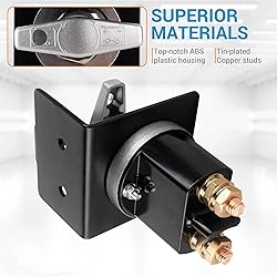 SUNMORN Battery Disconnect Switch, 500A Large Heavy