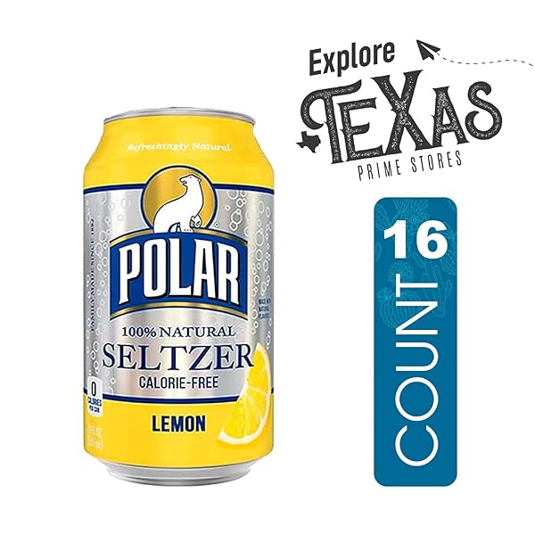 POLAR SELTZER 16 PACK OF LEMON PREMIUM SPARKLING WATER 12 FL OZ CAN