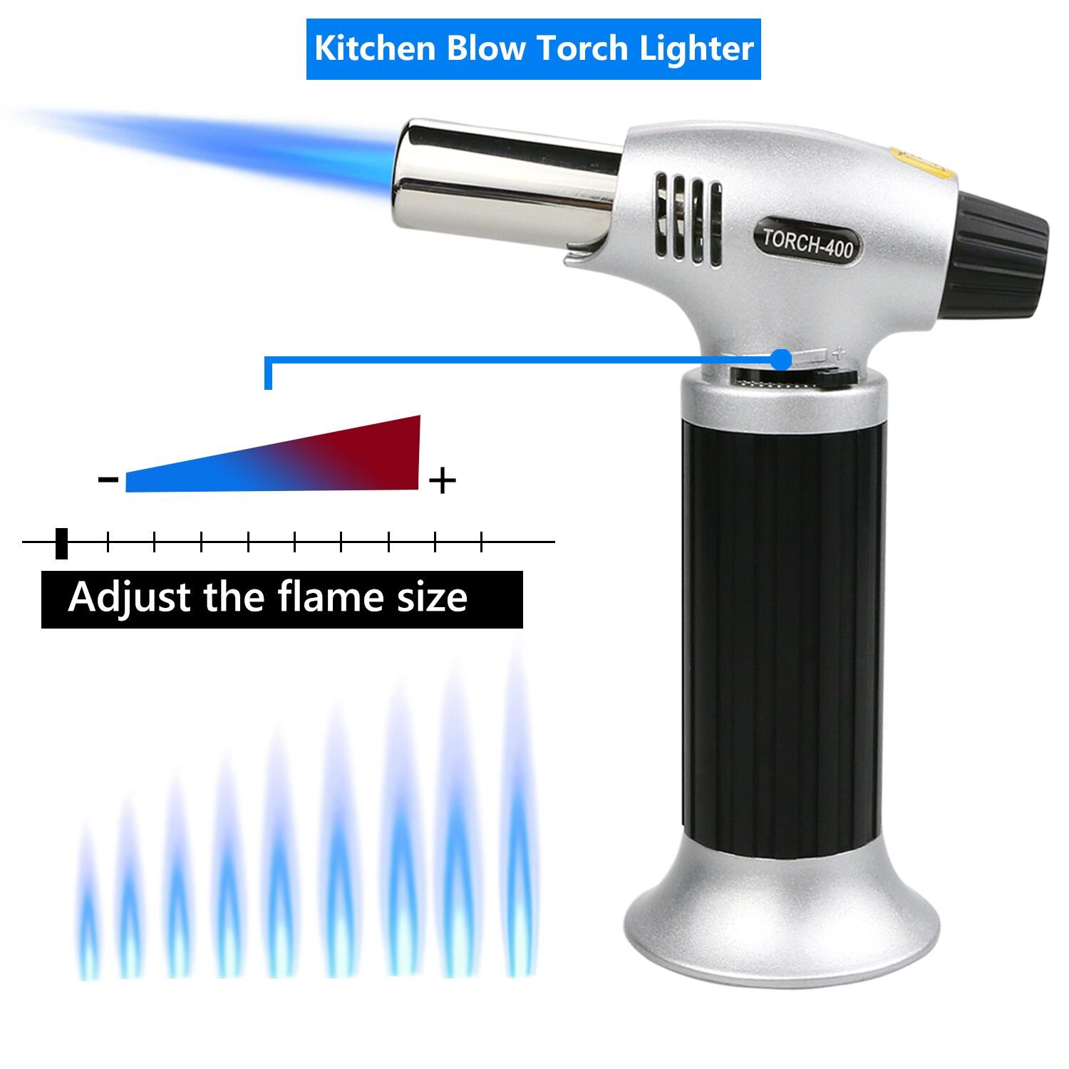 Buluri Culinary Butane Torch, Windproof Culinary Torch, Blow Torch