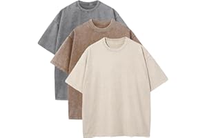 Suvipnee Womens Vintage T Shirts Oversized Acid Wash Tshirt Baggy Streetwear Boyfriend Shirts Short Sleeve Cotton Tee