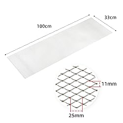 AggAuto Universal 40"x13" Car Grill Mesh - Aluminum