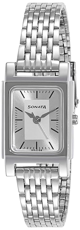 Sonata Essentials 2.0 Analog Silver Dial Women's Watch-87021SM03