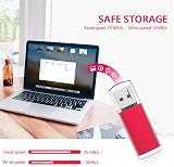 KOOTION 128GB USB 2.0 Flash Drive Red with LED Indicator view 3