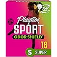 Playtex Sport Odor Shield Tampons, Super Absorbency, Unscented - 16ct