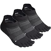 Meaiguo Toe Socks for Men Women Coolmax Ankle Five Finger Socks for Running Athletic Breathable Lightweight,3 Pairs