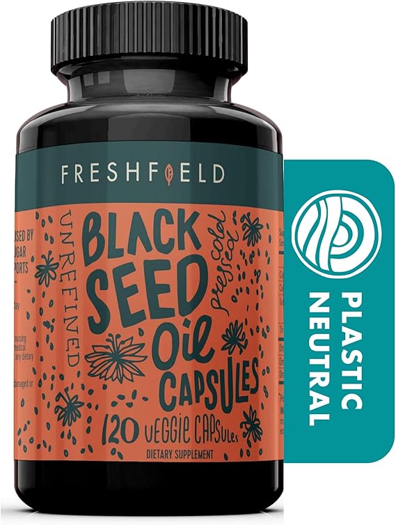 Freshfield Black Seed Oil Capsules 120 Vegan Pills