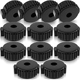 Zhengmy 12 Pcs Plastic Cymbal Nuts for Percussion Drum Kit, 8 mm | Cymbal Mate Rapid Release Topper, Fast Cymbal Swap, Black, Percussion Drum Hardware Replacement Accessories