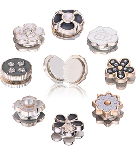 12Pcs Hijab Magnetic Pins, Strong Hijab Magnets Colorful Magnetic Scarf Clasp Pinless Brooch Hijab Pins Buttons