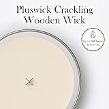 WoodWick Scented Candle Large Hourglass White Honey Wood Wick view 6