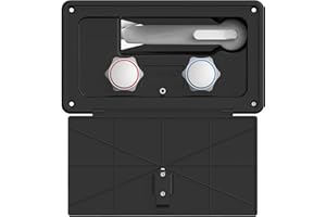 Manufacturers' Select ITC Fontana RV Exterior Shower Kit (Black w/Latching Door)