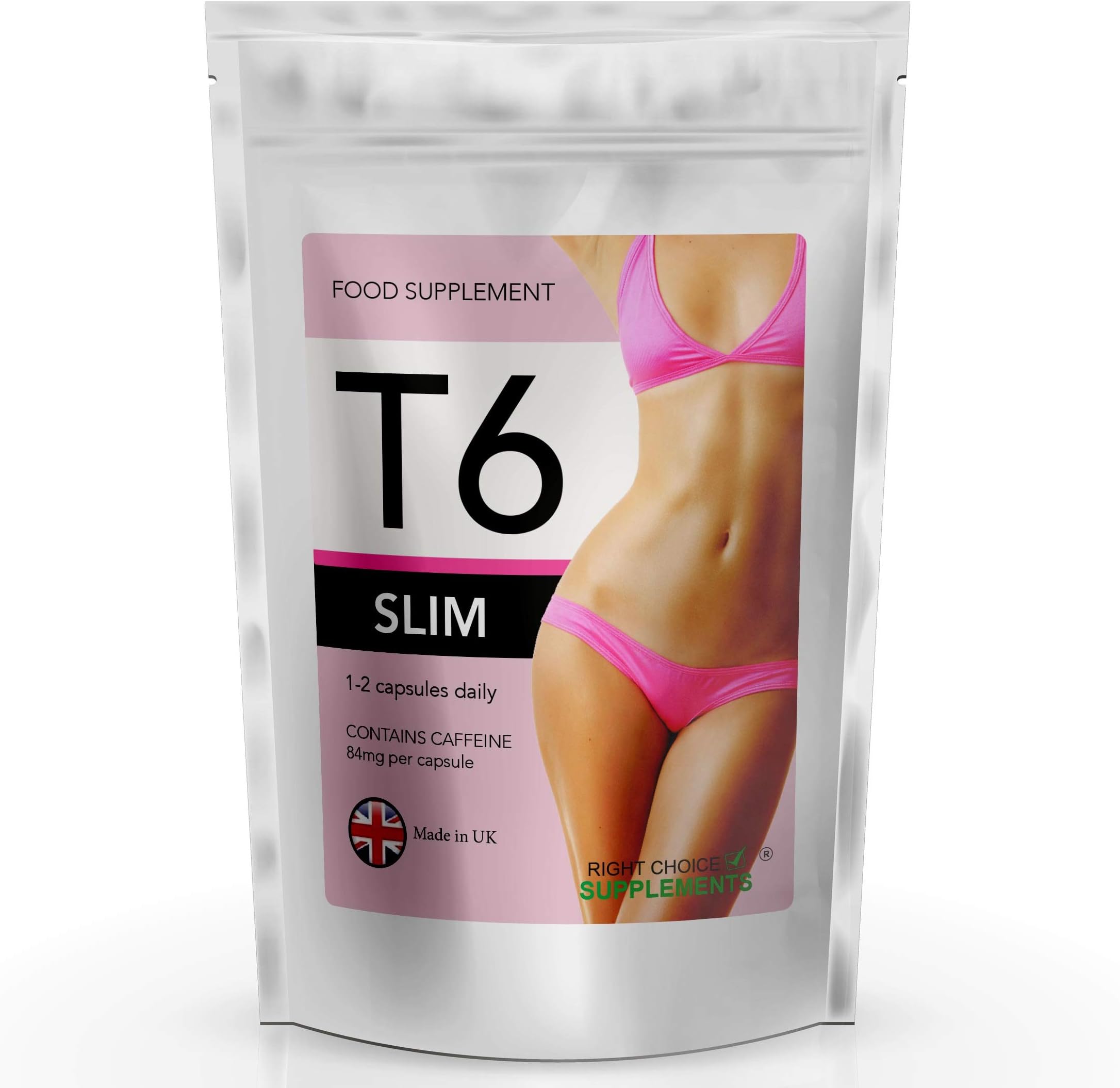 T6 Slim Very Strong Slimming Weight Loss Tablets Extreme Legal Fat Burner Diet Pills (120)