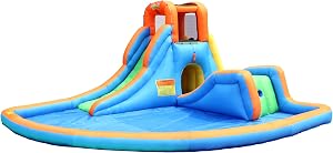 Bounceland Inflatable Cascade Water Slide with Large Pool