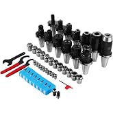 OrangeA Collet Set CAT40 ER32 CAT40 ER16 Spring Steel Collet Chuck Tooling Package for Milling Machine