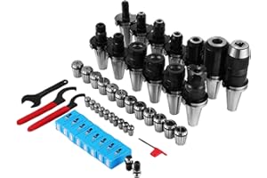 VEVOR OrangeA Collet Set CAT40 ER32 CAT40 ER16 Spring Steel Collet Chuck Tooling Package for Milling Machine