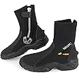 SEAC Pro HD 6mm Neoprene Wetsuit Boots with Side Zipper, XX-Small