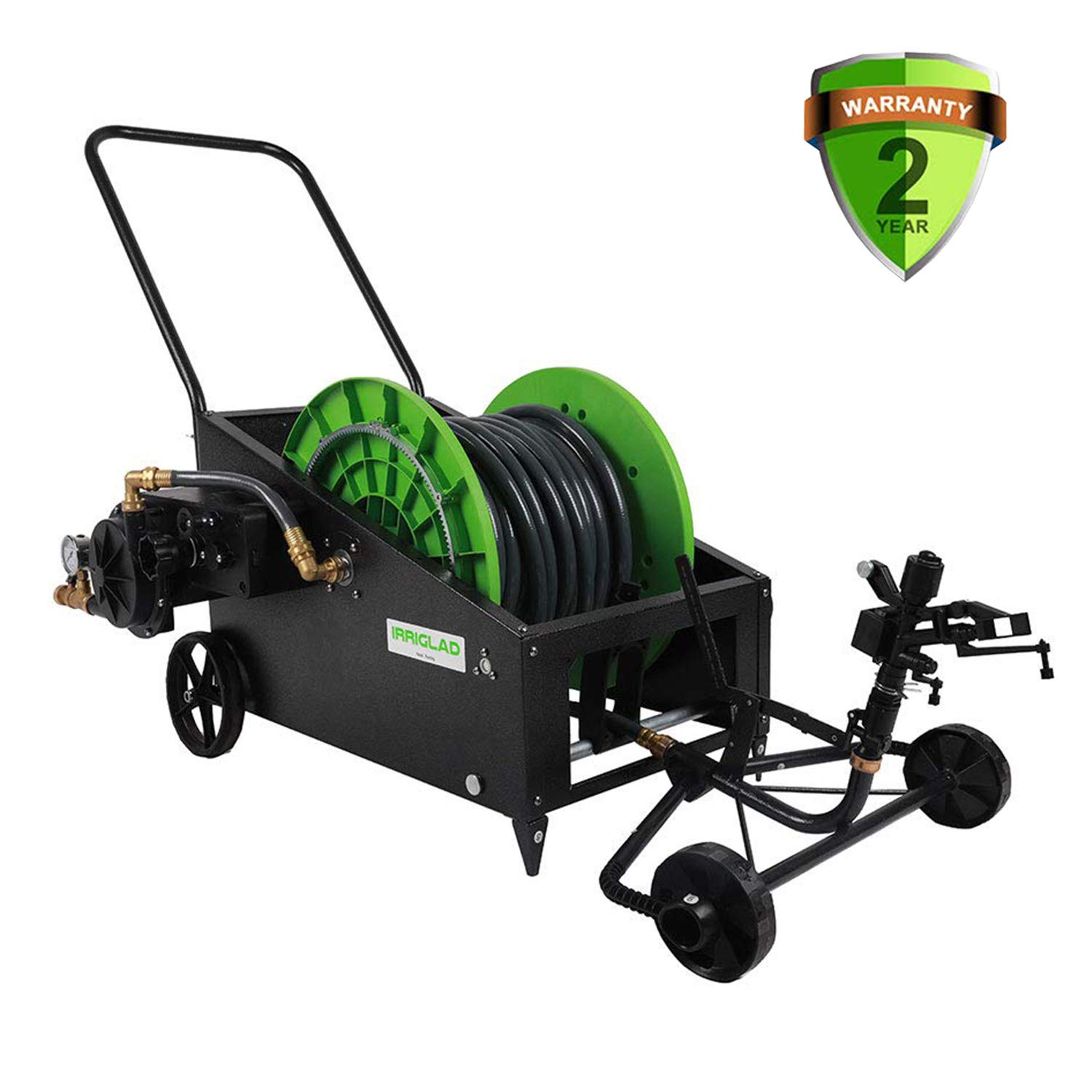 IRRIGLAD Mechanical Fully Automatic Irrigation Garden Hose Reel Cart
