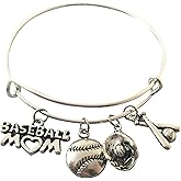 Baseball Mom Bracelet Gift for Women