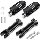 PBYMT Passenger Foot Pegs Mounting Kit Stainless Steel Fit for Harley Davidson Softail Slim Heritage Deluxe Sport Glide Models Low Rider Fat Boy 2018-2026 Black