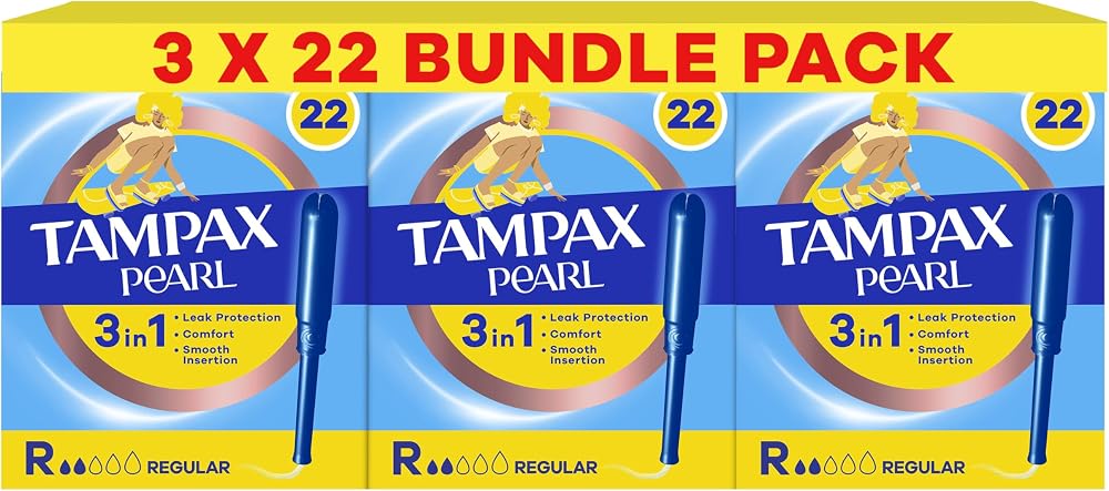 Tampax Pearl Regular Tampons 3 x 22, SmoothTouch Applicator, LeakGuard