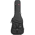 Gator Cases Transit Series Lightweight Electric Guitar Gig Bag with Back Pack Straps and Rubberized Base, Charcoal Black Exterior (GT-ELECTRIC-BLK)
