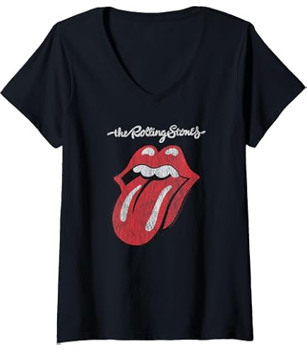 Amazon.com: Rolling Stones Official Script Tongue T-Shirt