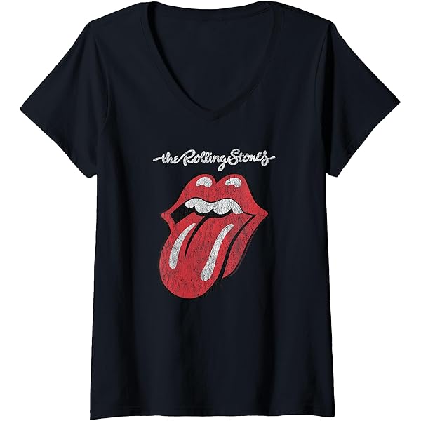 Amazon.com: Rolling Stones Official Script Tongue T-Shirt