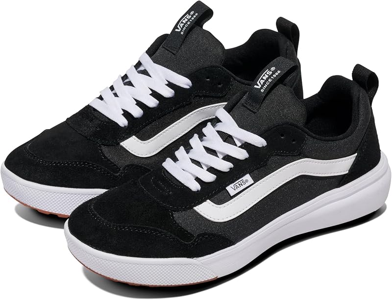 Vans range exp, calçados esportivos masculinos, preto (camurça/lona/preto/branco), 42 eu