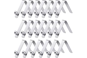 Pndeyo Tent Pole Clips 20pcs, Tent Pole Push Button Spring Clip 6mm, Kayak Paddle Clip Spring Snap Clips Locking Tube Pin for Camping Kayak Paddle Tent Pole
