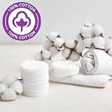 Pretty 50 Pure Cotton Large Cosmetic Pads Soft Absorbent 100% Cotton view 4