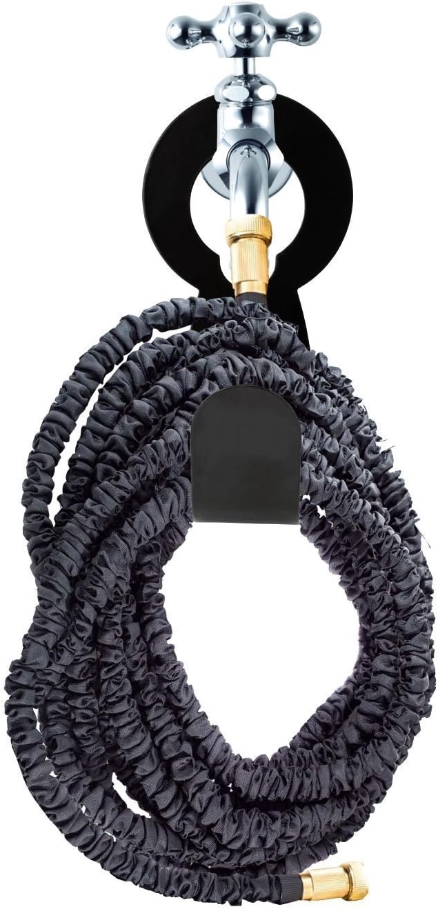 Garden Hose Holder, Metal Garden Hose Carrier Cast Iron Black : Garden & Outdoor