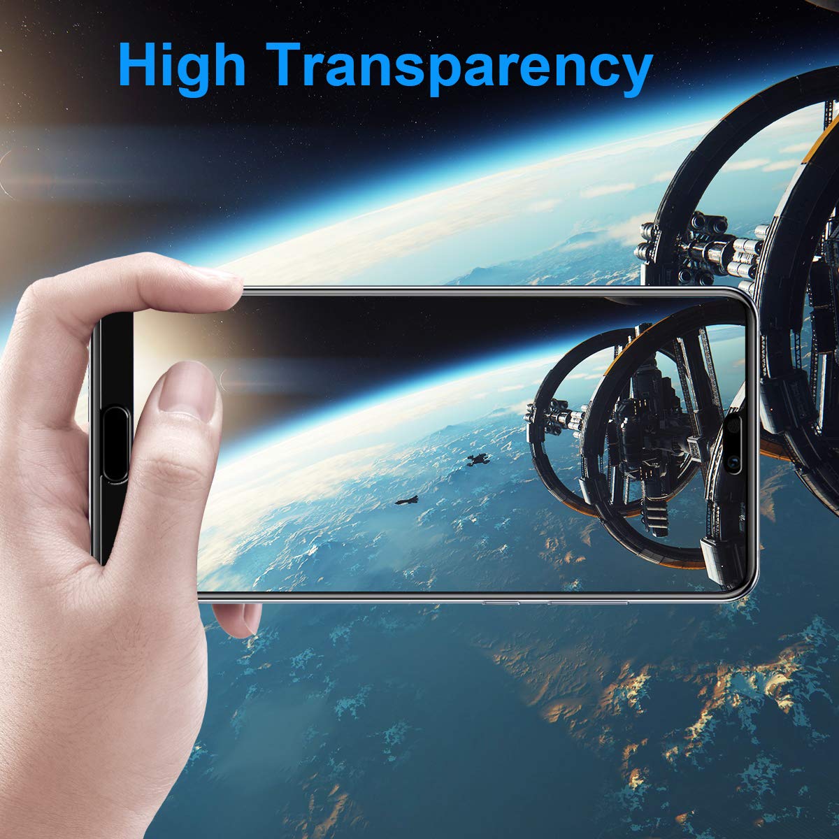 NONZERS [2-Pack] Verre Trempé pour Huawei P20, 2.5D Bords Arrondis Film Protecteur d\'Écran en Verre Trempé Transparent, Dureté de 9H et 3D Touch Compatible, Ultra-Mince et Ultra-Résistant sans Bulles