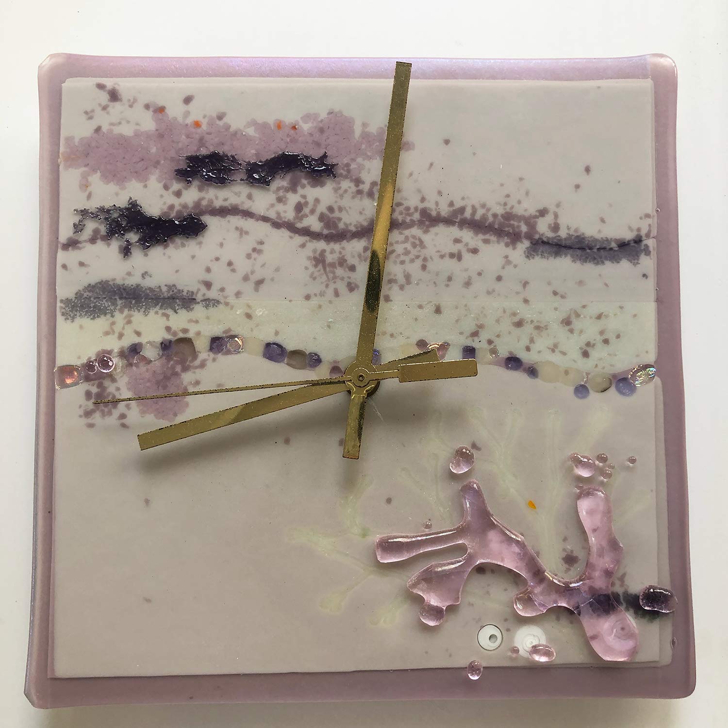 Amazon Com Ocean And Surf Glass Clock Sand N Surf Colors In