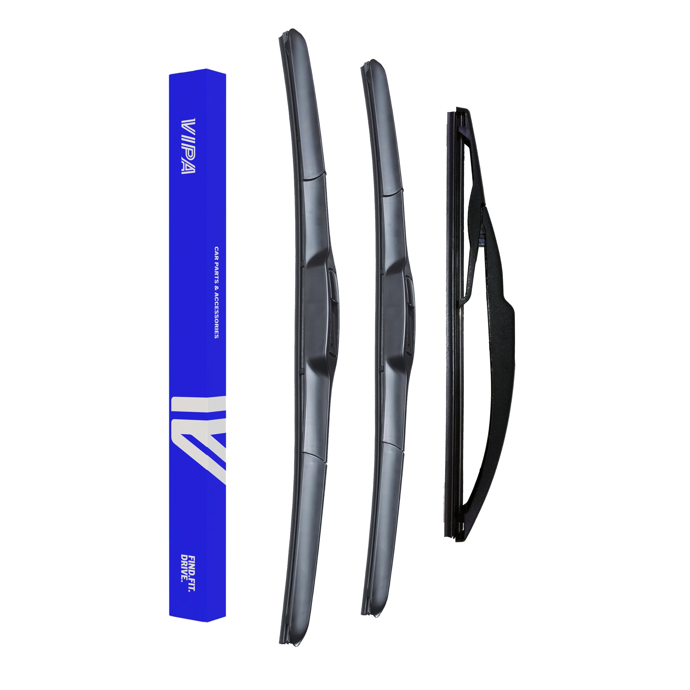Vipa Car Parts Premium Wiper Blade Set | fits: KIA RIO Hatchback (Sep 2011 to Sep 2021) | All-Weather Performance | Durable, Streak-Free Windshield Wipers | Easy Installation