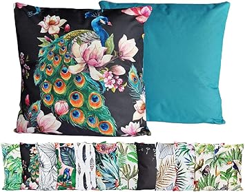 Jack Outdoor Lounge Kissen 45x45cm Motiv Dekokissen Wasserfest Sitzkissen Garten Stuhl Farbe Pfau Amazon De Kuche Haushalt