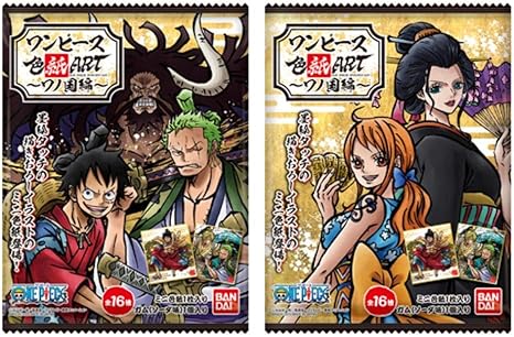 Amazon ワンピース色紙art ワノ国 10個入 食玩 ガム From Tv Animation One Piece 通販