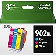 902XL Ink Cartridges Replacements for HP Ink 902 902XL Color Combo Pack Upgraded 902 Ink Cartridges for HP Printers Officejet Pro 6968 6978 6962 6958 6954 6960 Printers(3 Pack, Cyan, Magenta, Yellow)